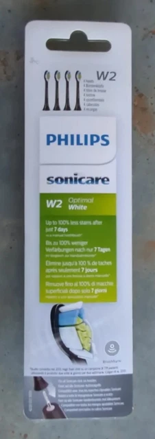 Cabezales de cepillo Philips Sonicare Optimal blancos BrushSync - 4 piezas negros HX6064/13