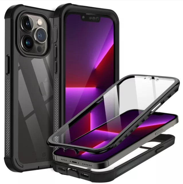 For iPhone 11 12 13 Pro Max Case Cover Shockproof Waterproof w/ Screen Protector