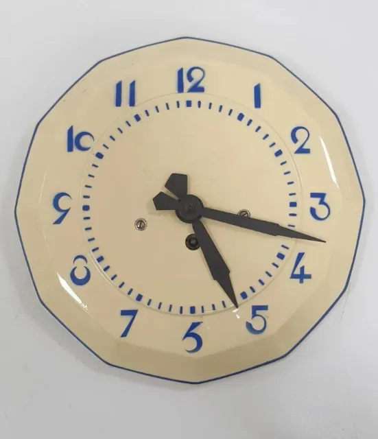 ancienne horloge mecanique marti made in france 8 jours art deco faience 1930 2