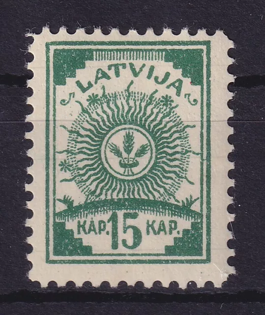 Latvija / Letonia 1919 rama y hojas Mi.-N.o 5 A b * / MLH
