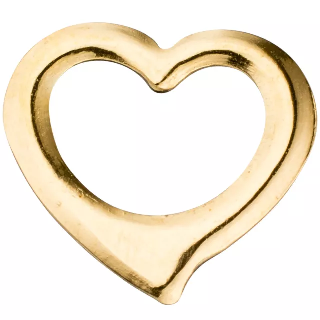JOBO  "45160" Kinder Anhänger Herz Schwingherz 585 Gold Gelbgold Herzanhänger Ki