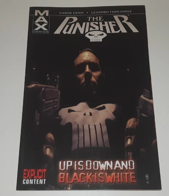 THE PUNISHER VOL 4 UP IS DOWN BLACK IS WHITE GRAPHIC NOVEL GARTH ENNIS 1st PRINT