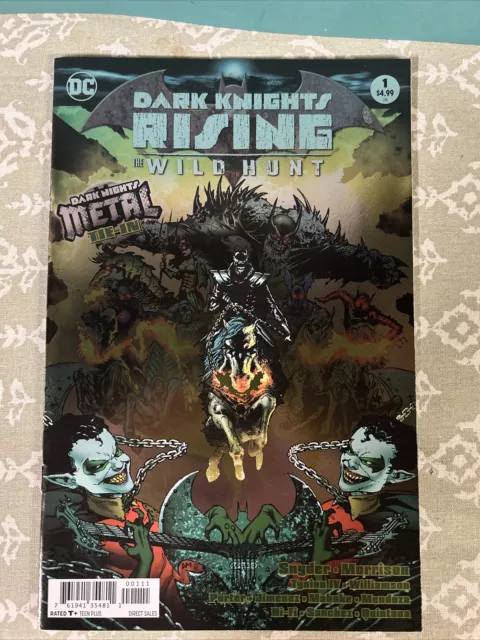 DARK KNIGHTS RISING THE WILD HUNT # 1 FOIL COVER 2018 DC COMICS Metal Tie-In!