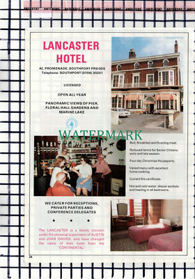 Oakwood Hotel Southport Atkinson C7650 1986 Advert Royston Flats Davies 