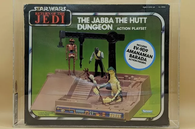 Vintage Star Wars MISB Jabba Dungeon  Playset UKG Graded Green Box Last 17