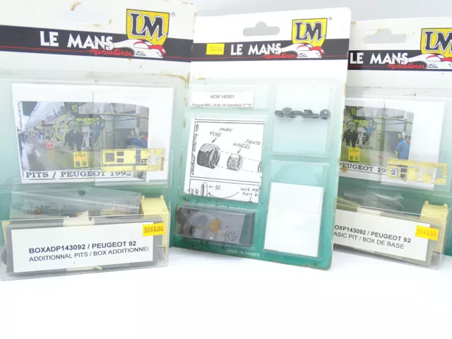 Le Mans Miniature Kit da Montare 1/43 - Pozzi 2 Stand Peugeot 905 le Mans 1992