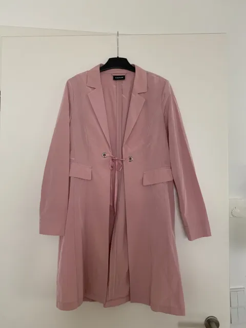 TAIFUN Damen leichter Überwurf Gr. 34 Blazer Mantel rosa