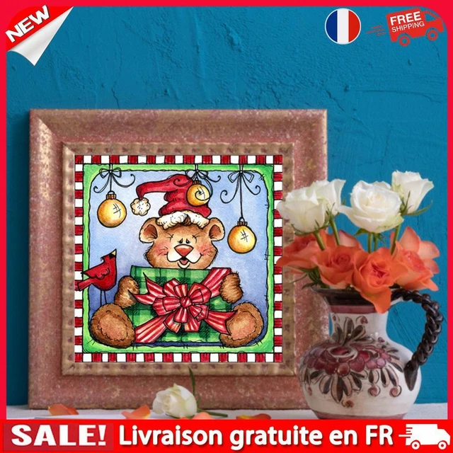 Peinture Diamant Thème Paon Coloré, Perceuse Ronde Complète 5D à Faire Soi-même