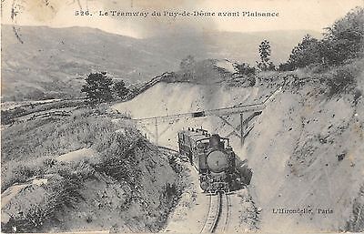 Cpa 63 Le Tramway Du Puy De Dome Avant Plaisance (Train