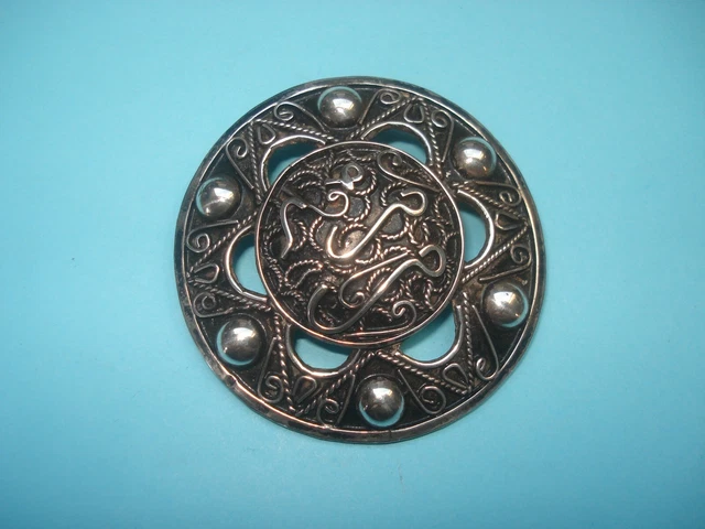 BROCHE  Ancienne en ARGENT Orientale