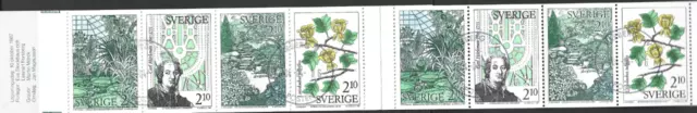 SWEDEN - 1986 Oluf Palme, 1927-1986 - COMPLETE BOOKLET - USED PANE OF 10.