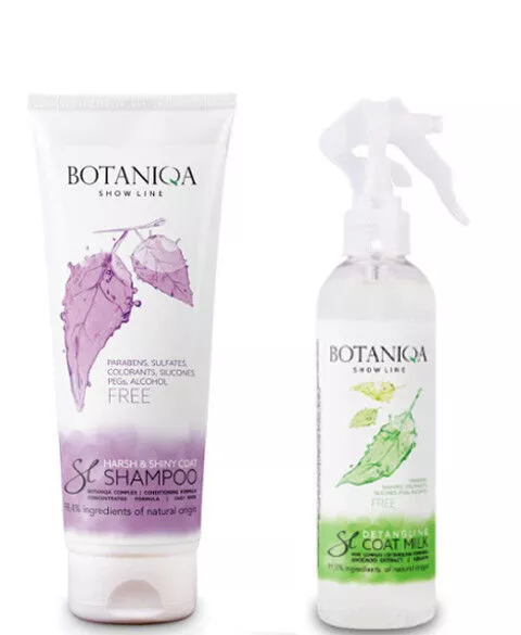 Botaniqa Show Line Champú para pelaje duro y brillante de 250 ml + spray...