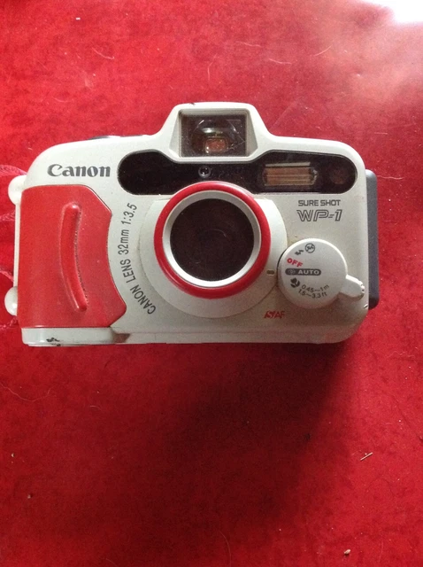 CANON SURE SHOT WP-1 CANON LENS 32mm 1:3.5 FILM CAMERA W/CASE CANON SURE SHOT WP-1 CANON LENS 32mm 1:3.5 FILM CAMERA W/CASE