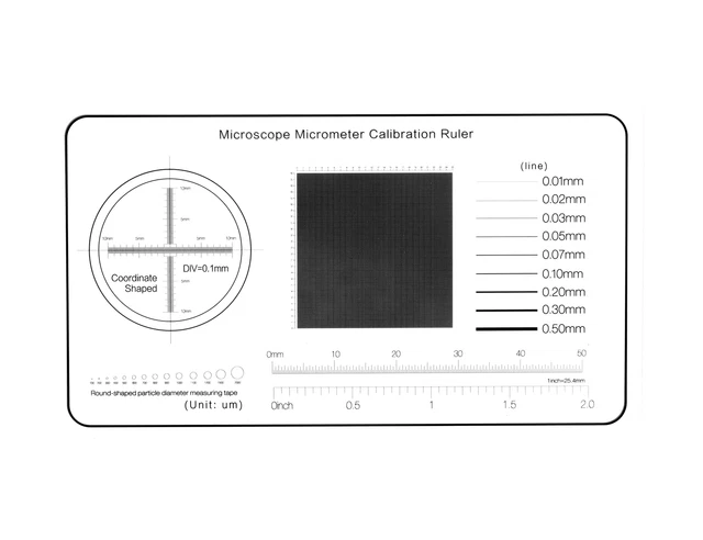 TOSUKKI Multifunction Microscope Micrometer Calibration Ruler Slide，Microscop...