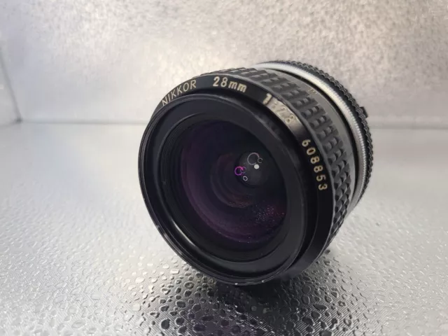 [Near Mint] Nikon Ai NIKKOR 28mm F/2.8 MF Wide Angle Lens From Japan