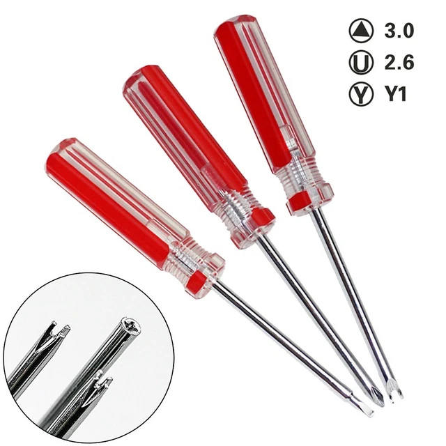 Kit De 3 Mini Tournevis Précision - Tête Plate, Cruciforme Et 2 En 1 Pour Espaces étroits - 6