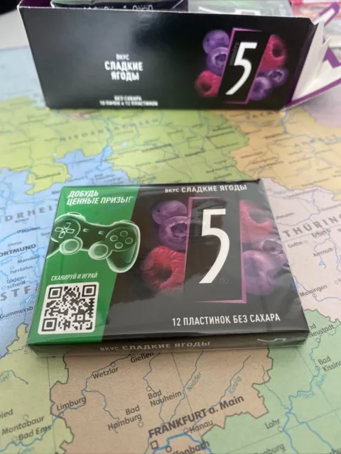 5 gum Streifen Kaugummi