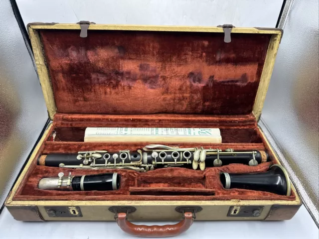 Vintage Penzel- Mueller Dynatone Clarinet w/ Case Working