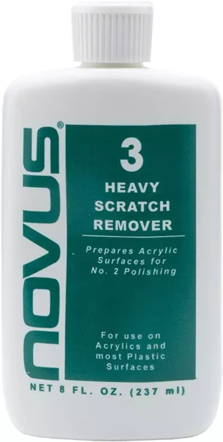 NOVUS 3 Plastic Heavy Scratch Remover, 8 Fl. Oz. PC30