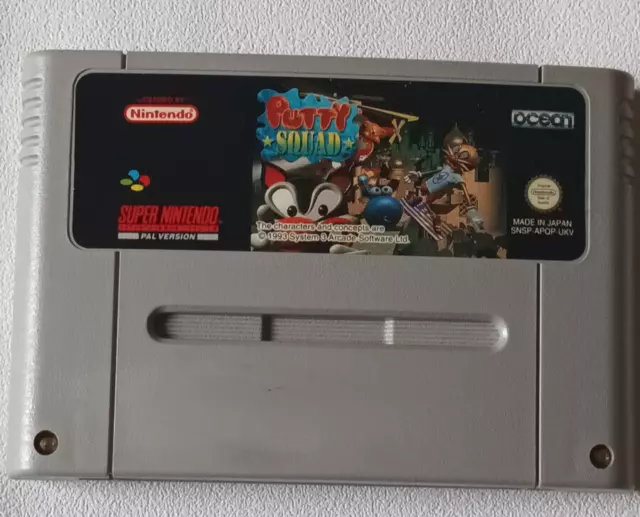 Putty Squad  Pal Ukv Super Nintendo Tres Bon Etat