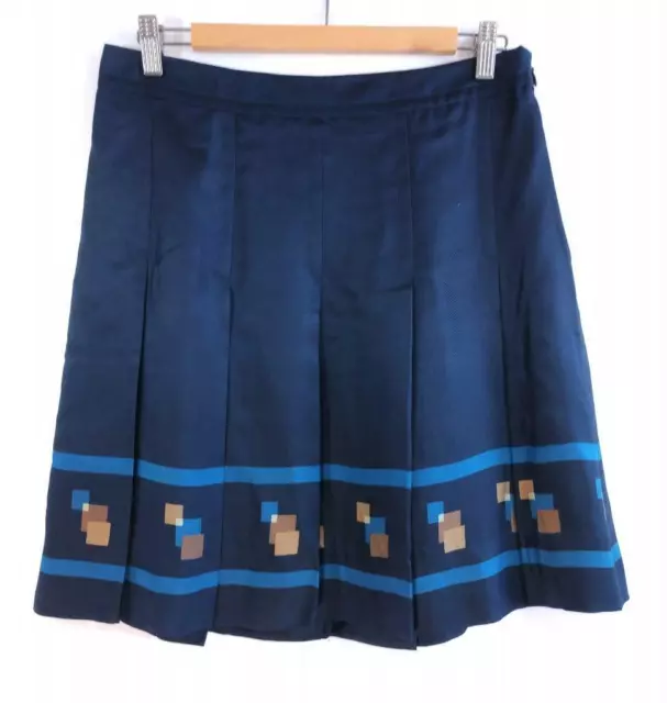NEW WOMEN'S MARC by MARC JACOBS Silk Twill SKIRT Size 8 Navy Blue ...