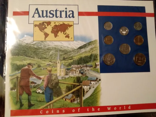 Coins of the World Austria 1989-1994 1,5,10,20 Schilling 1994 Brilliant UNC