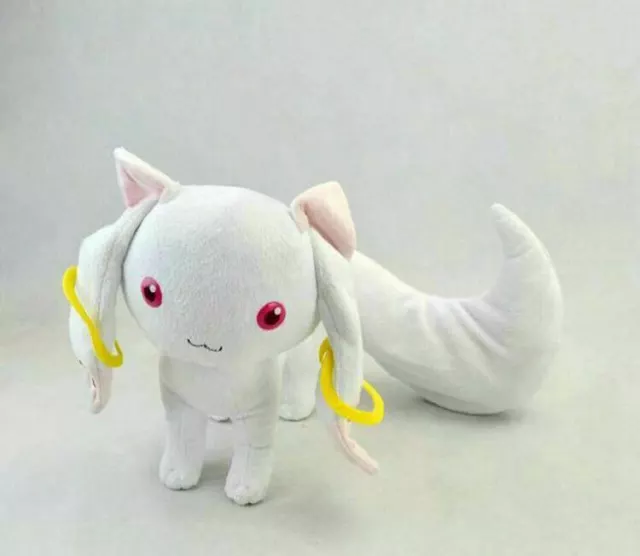 Cute Puella Magi Madoka Magica QB Kyubey 9" Plush Doll Soft Stuffed Toy Kid Gift
