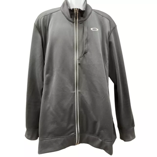 OAKLEY MEN'S ZIP-UP Fleece Lined Black Jacket Size XXL - SKU 1279 $25. ...