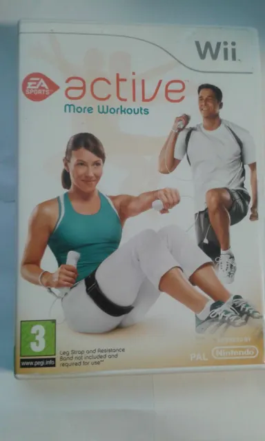Wii EA SPORTS ACTIVE MORE WORKOUTS Nintendo GAME ONLY *