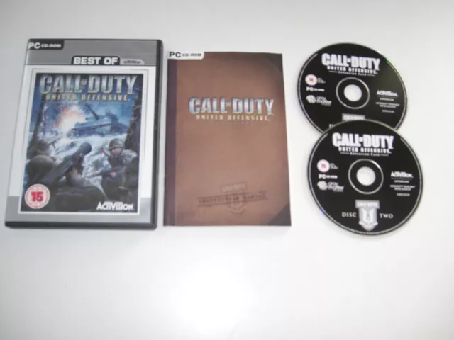 Call Of Duty UNITED OFFENSIVE Pc Cd Rom BO COD 1 Add-On Expansion Pack FAST POST