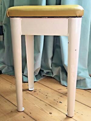 VINTAGE MCM STOOL with storage compartment. Original Mid Century Modern chair. 2