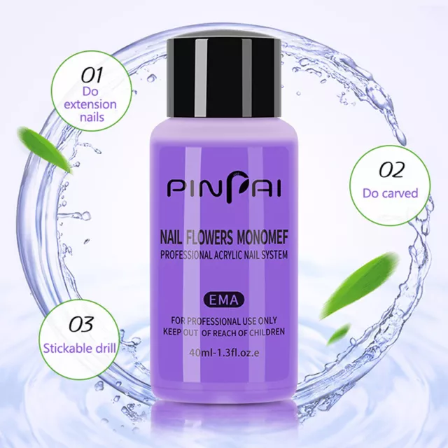 40ml Acrylic Liquid Monomer Crystal Nail Art Nail Extension Carving Liquid Wa