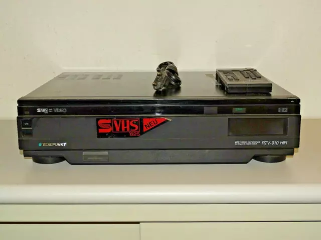 Blaupunkt RTV-910 High-End S-VHS Videorecorder inkl. FB, 2 Jahre Garantie