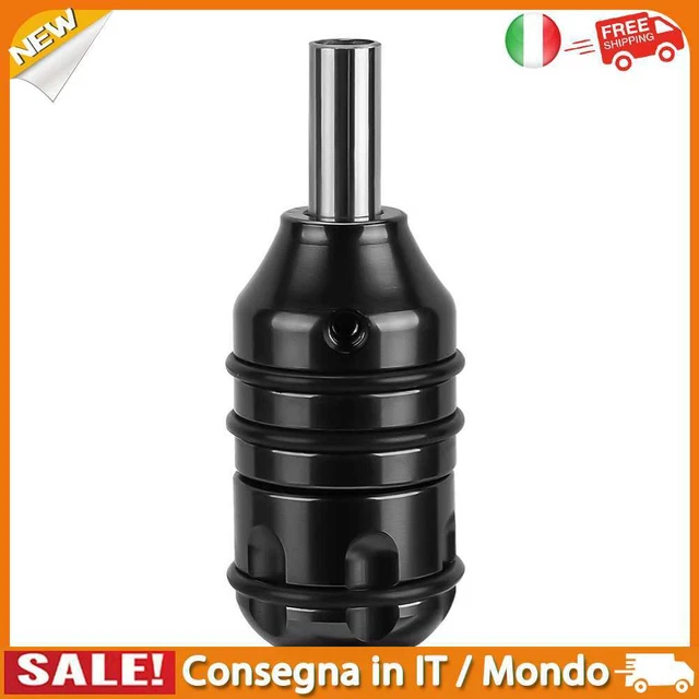 IT Aluminum Alloy Tattoo Grip 24mm Handle Non-Slip Self-locked Tube (Black)