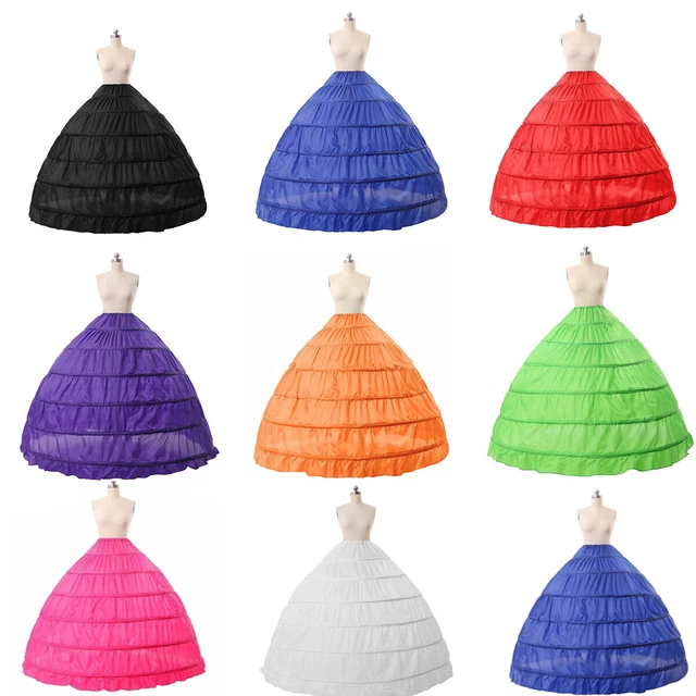 Gonna matura sottoveste sottogonna taglia 32-54,6 anelli bianco nero con/senza tulle Lafairy