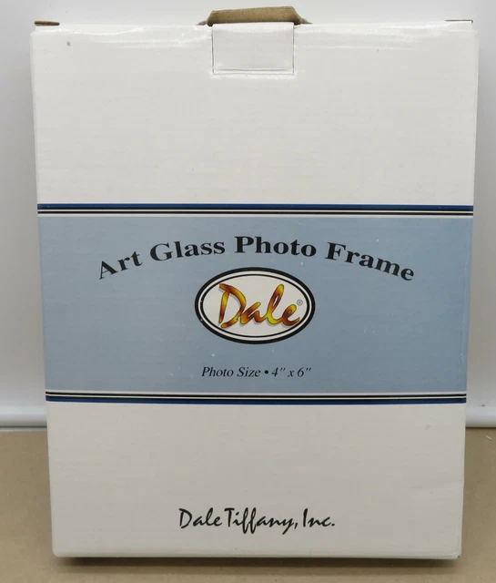 Dale Tiffany Stained Glass MOSAIC Picture Frame 4 x 6 Picture Dale Tiffany Stained Glass MOSAIC Picture Frame 4 x 6 Picture