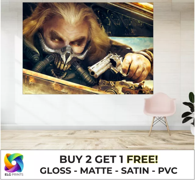 Mad Max Fury Road Bad Guy Movie Large Poster Art Print Gift Multiple Sizes