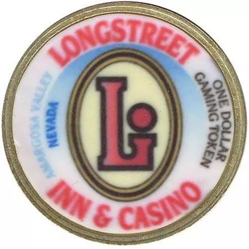 Longstreet Inn Casino Amargosa Valley Nevada $1 Chip 1996
