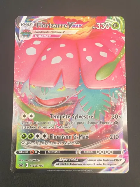 Pokemon Fr Eb Promo Card - Floral Vmax Swsh102 Ultra Rare - Nm/M