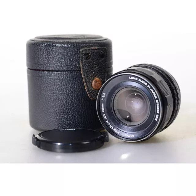 Konica Hexanon-Ar 3,5/28 Objectif Grand Angle - 28mm F/3.5 Angle Large Lentille