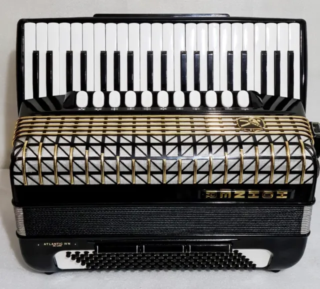 HOHNER ATLANTIC IV N DE LUXE  120 BASS  Piano Accordion Akkordeon EXCELLENT