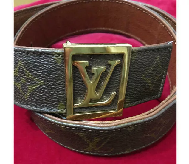 Cinto Louis Vuitton LV Shape Belt Monogram Prism – Cop Box