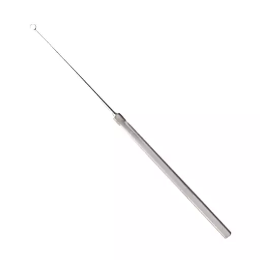 Set of 5 Buck Ear Curette, 6.5", Angled 2.5mm Blunt Tip, Sz: 2, Premium