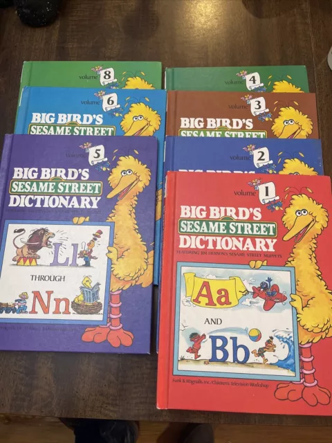 Vintage Big Bird’s Sesame Street Dictionary Books Missing Vol. 7, 1980