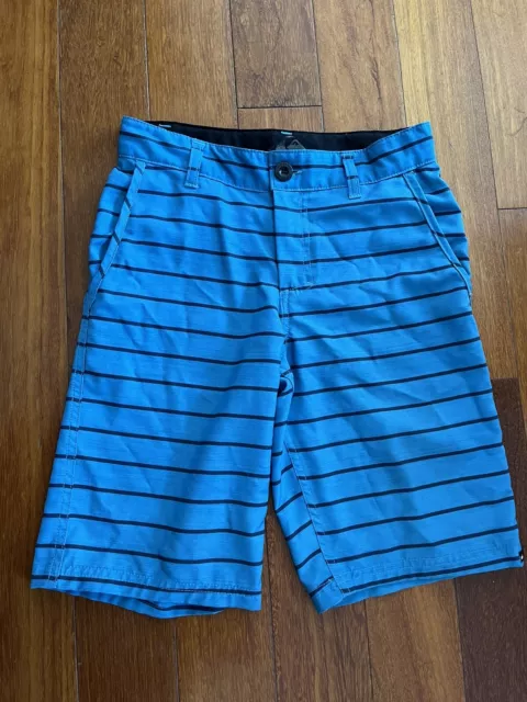 Quiksilver Youth Boys Amphibians Surf Hybrid Boardshorts Sz 10 Blue