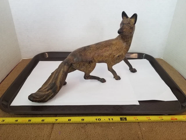 Vintage Cast Iron Fox Door Stop 12 X 7