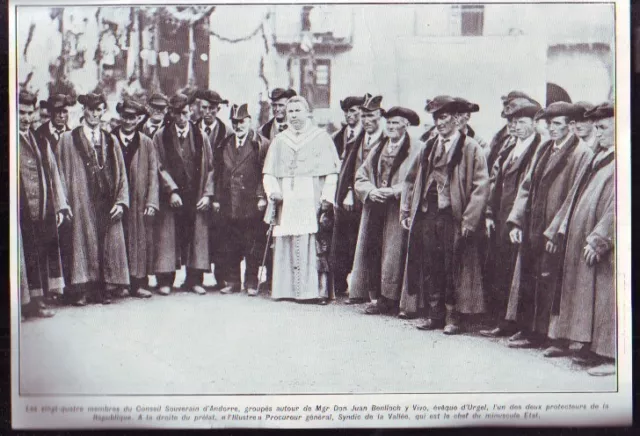 1909  --  Andorre  Le Conseil Souverain Autour De L Eveque D Urgel  S152