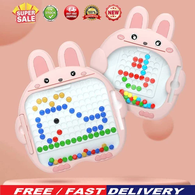 Tablero de garabatos duradero en forma de conejo tablero de garabatos creativo para juguetes infantiles