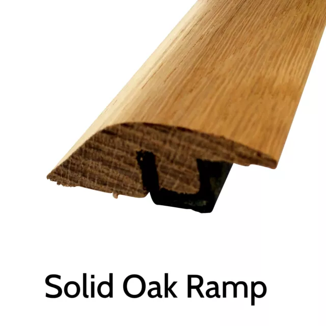 Solid Oak Threshold Ramp Section Door Trim 900mm Strip Transition Profile