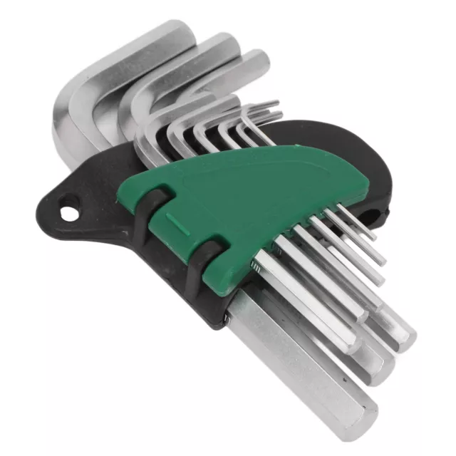 9Pc Tattoo Machine Hex Wrench Set Metric 1.5‑10mm Key Chrome Vanadium Steel GSA